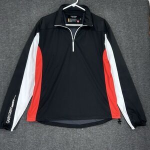 Galvin Green Windstopper Soft Shell 1/4 Zip Pullover Men's L Black Long Sleeve